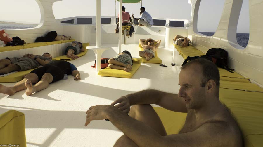 Lenistwo na sun deck-u