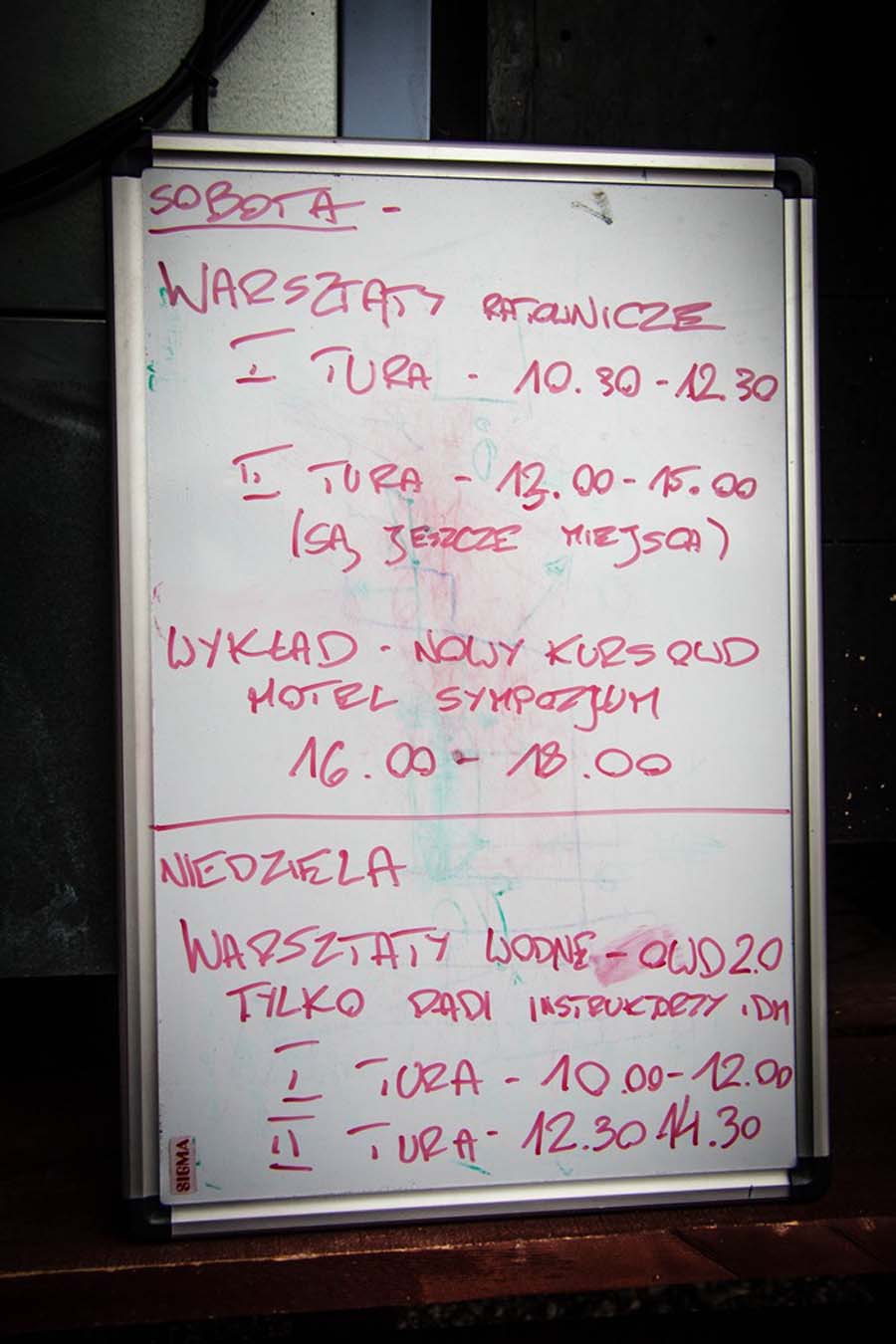  Harmonogram warsztat�w ratowniczych z kursu PADI Rescue Diver